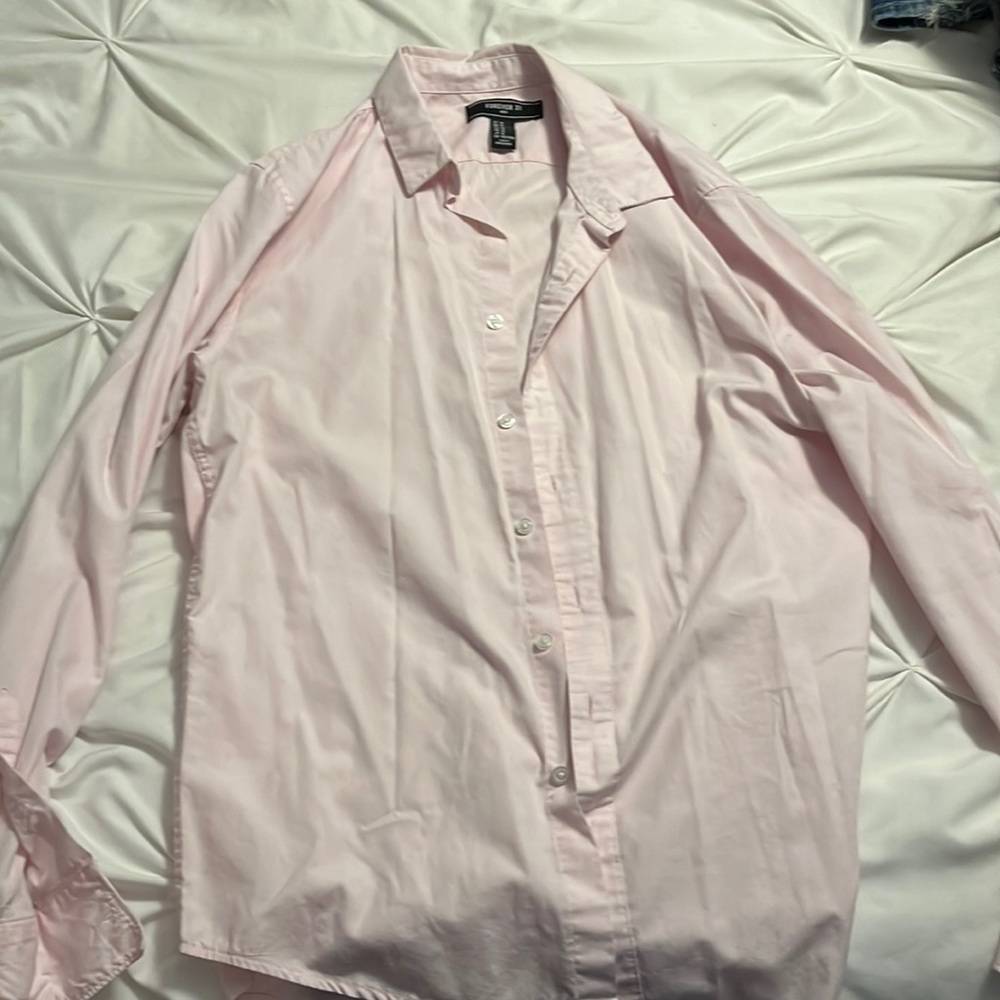Pink forever 21 button down